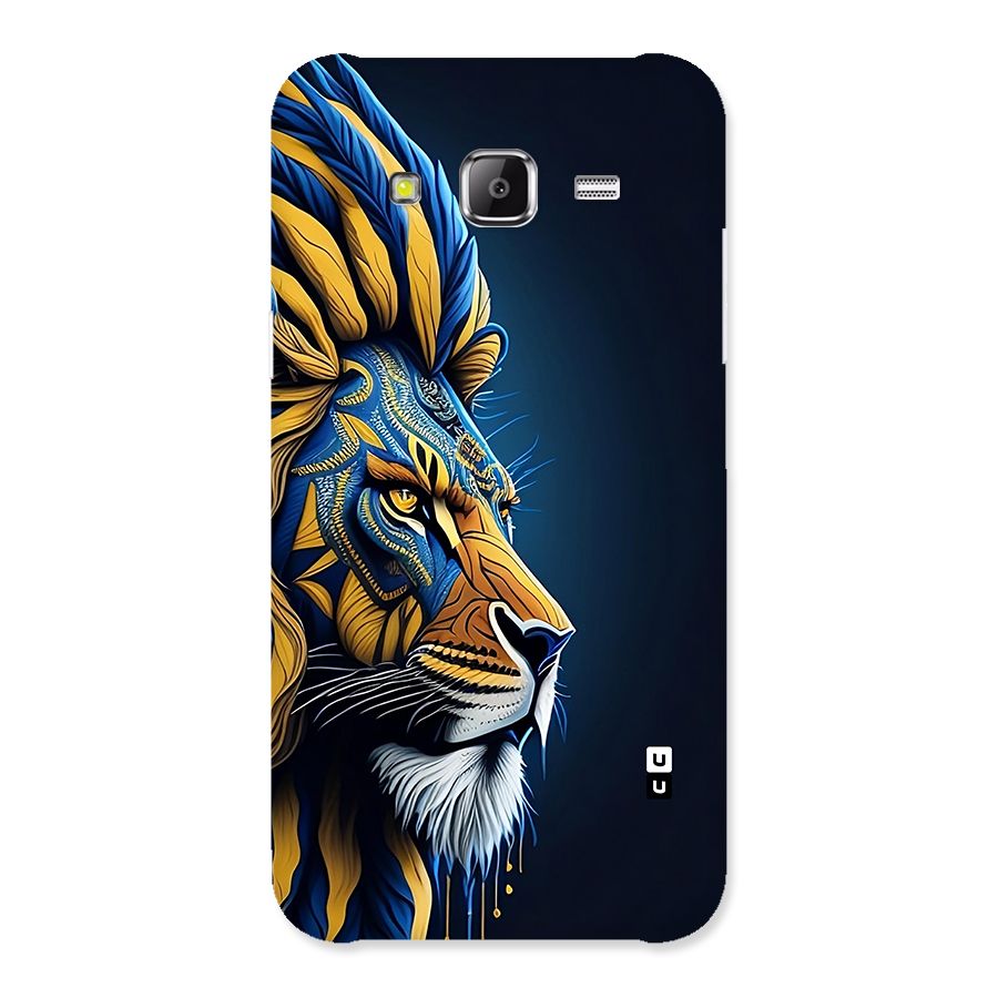 Premium Lion Abstract Side Art Back Case for Galaxy J5