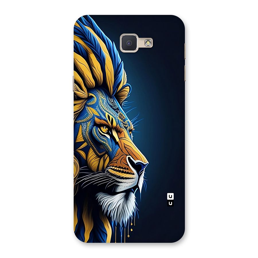 Premium Lion Abstract Side Art Back Case for Galaxy J5 Prime