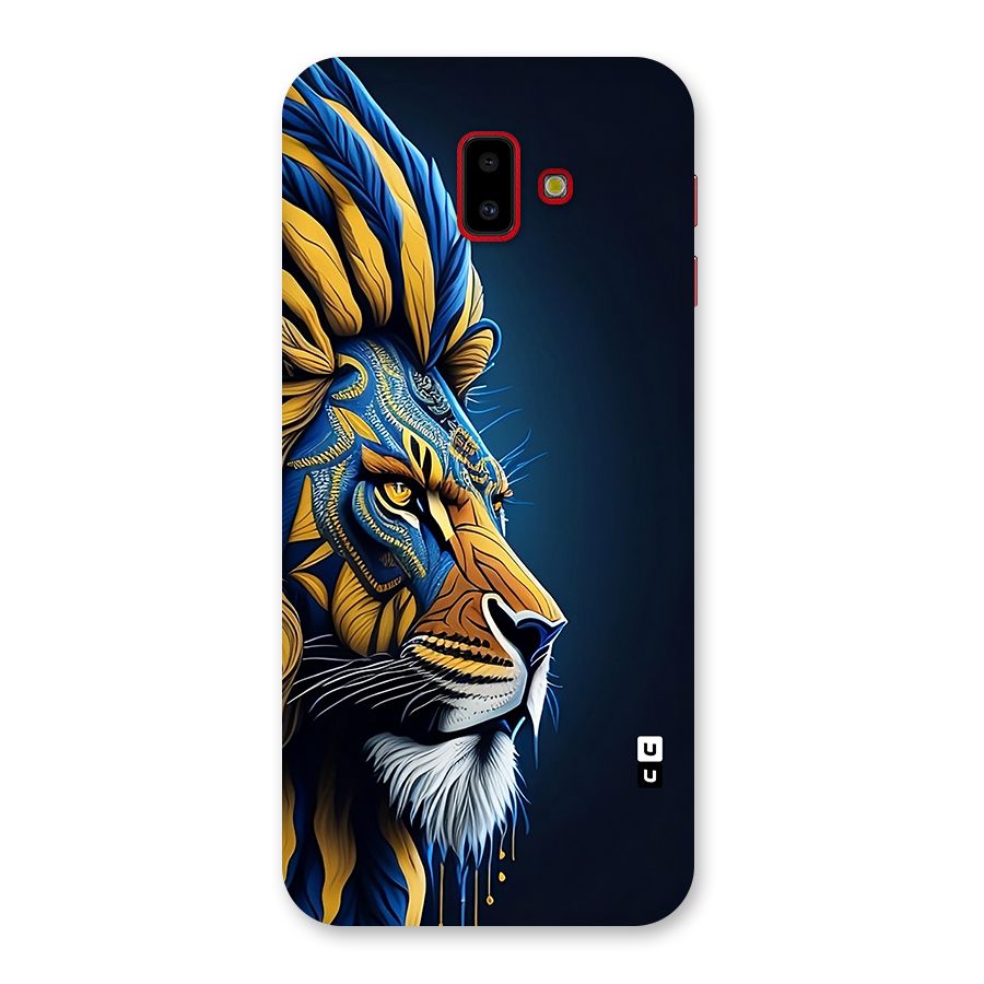 Premium Lion Abstract Side Art Back Case for Galaxy J6 Plus