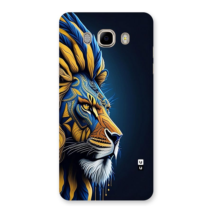 Premium Lion Abstract Side Art Back Case for Galaxy J7 2016