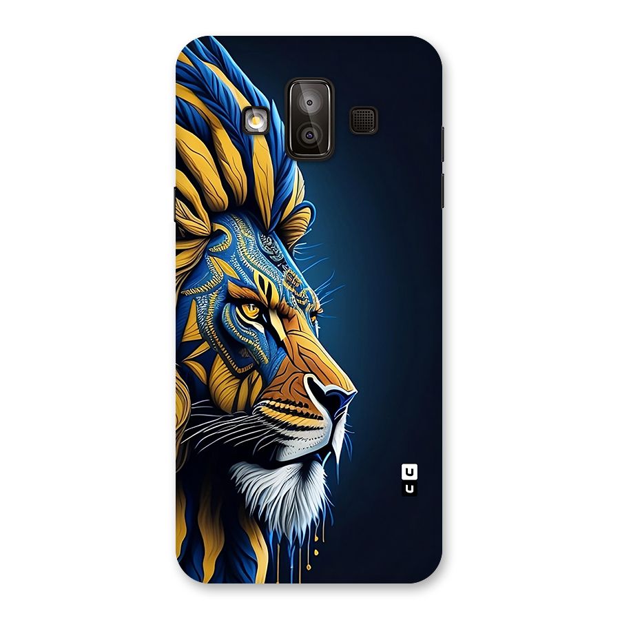 Premium Lion Abstract Side Art Back Case for Galaxy J7 Duo