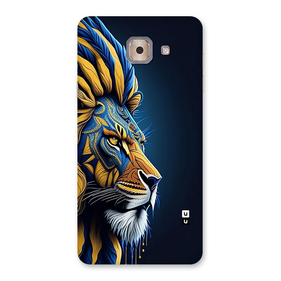 Premium Lion Abstract Side Art Back Case for Galaxy J7 Max