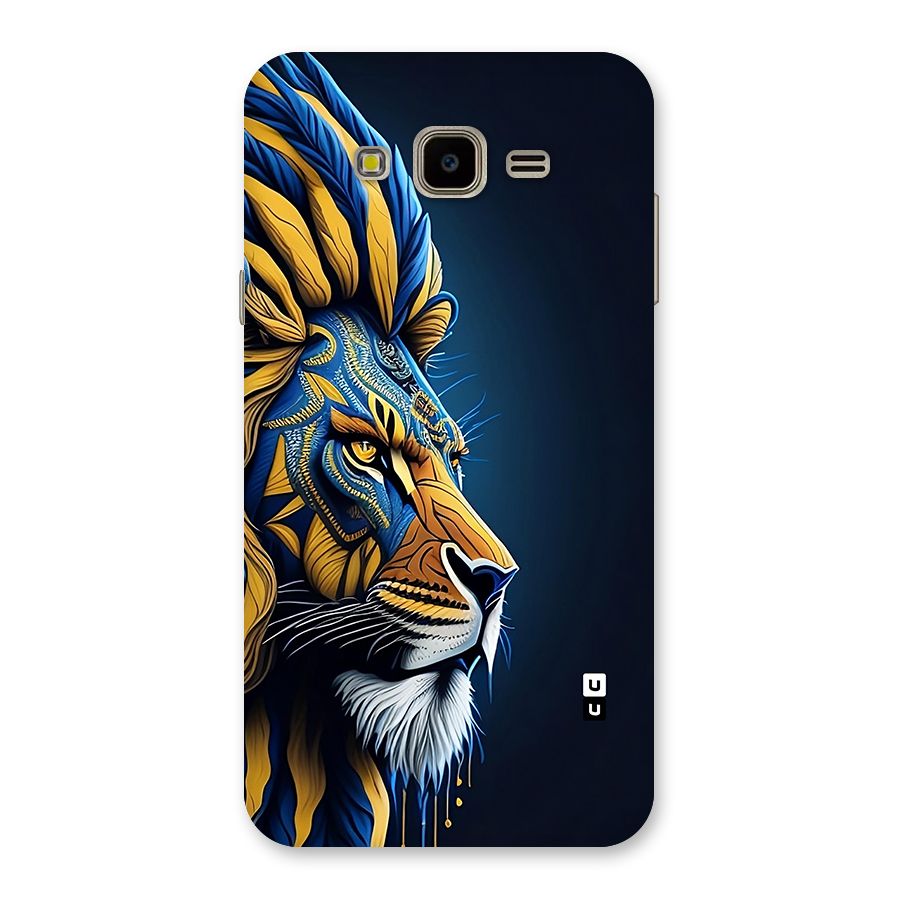 Premium Lion Abstract Side Art Back Case for Galaxy J7 Nxt