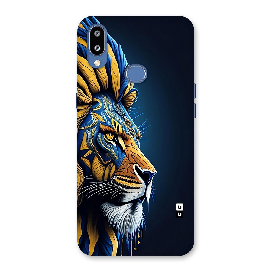 Premium Lion Abstract Side Art Back Case for Galaxy M01s