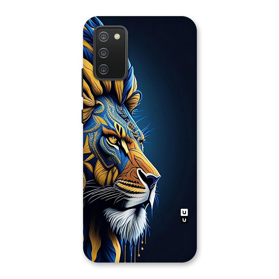 Premium Lion Abstract Side Art Back Case for Galaxy M02s