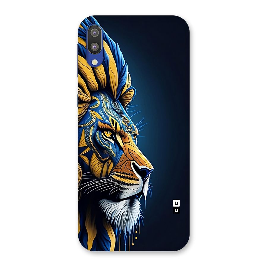 Premium Lion Abstract Side Art Back Case for Galaxy M10