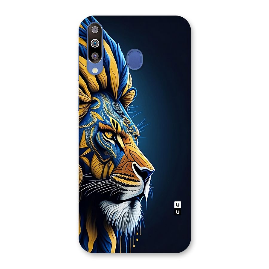 Premium Lion Abstract Side Art Back Case for Galaxy M30
