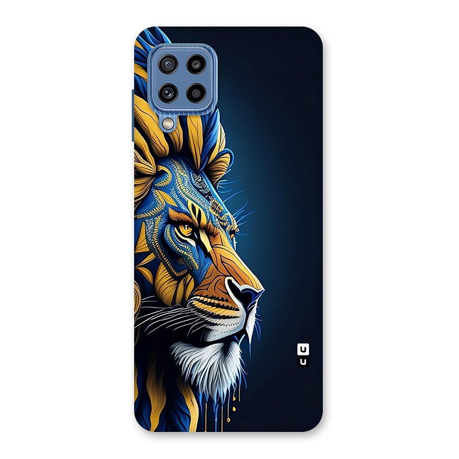 Premium Lion Abstract Side Art Back Case for Galaxy M32