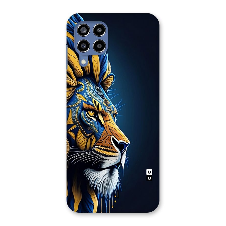 Premium Lion Abstract Side Art Back Case for Galaxy M53 5G