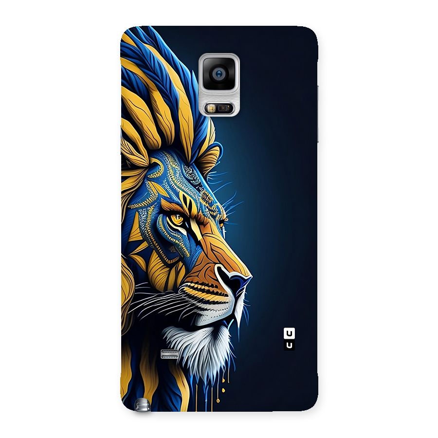 Premium Lion Abstract Side Art Back Case for Galaxy Note 4