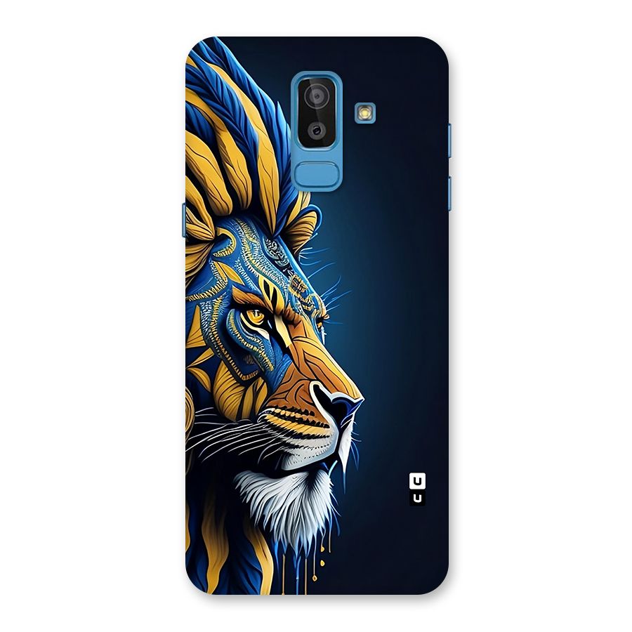 Premium Lion Abstract Side Art Back Case for Galaxy On8 (2018)