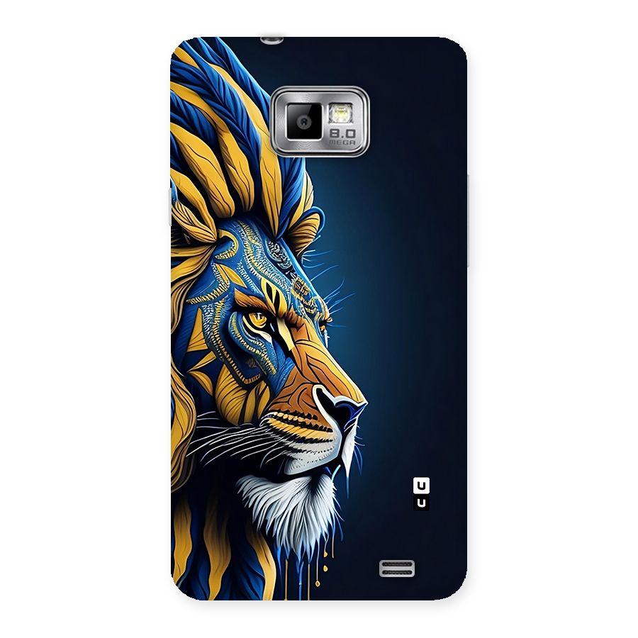 Premium Lion Abstract Side Art Back Case for Galaxy S2