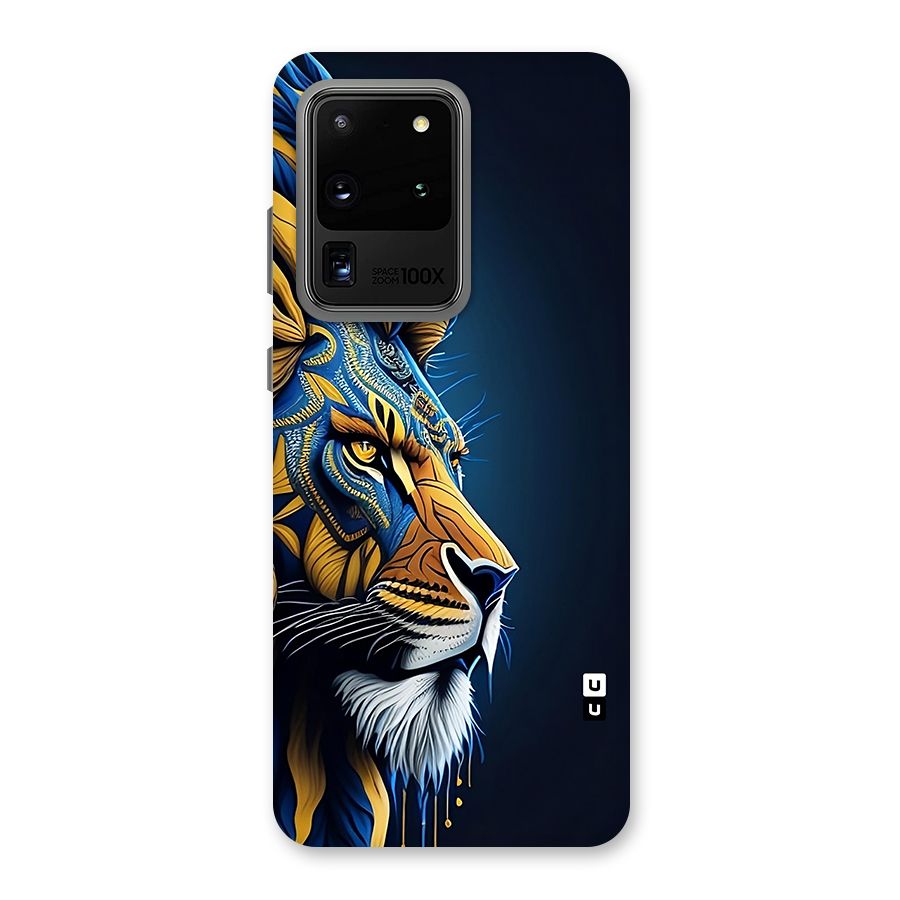 Premium Lion Abstract Side Art Back Case for Galaxy S20 Ultra