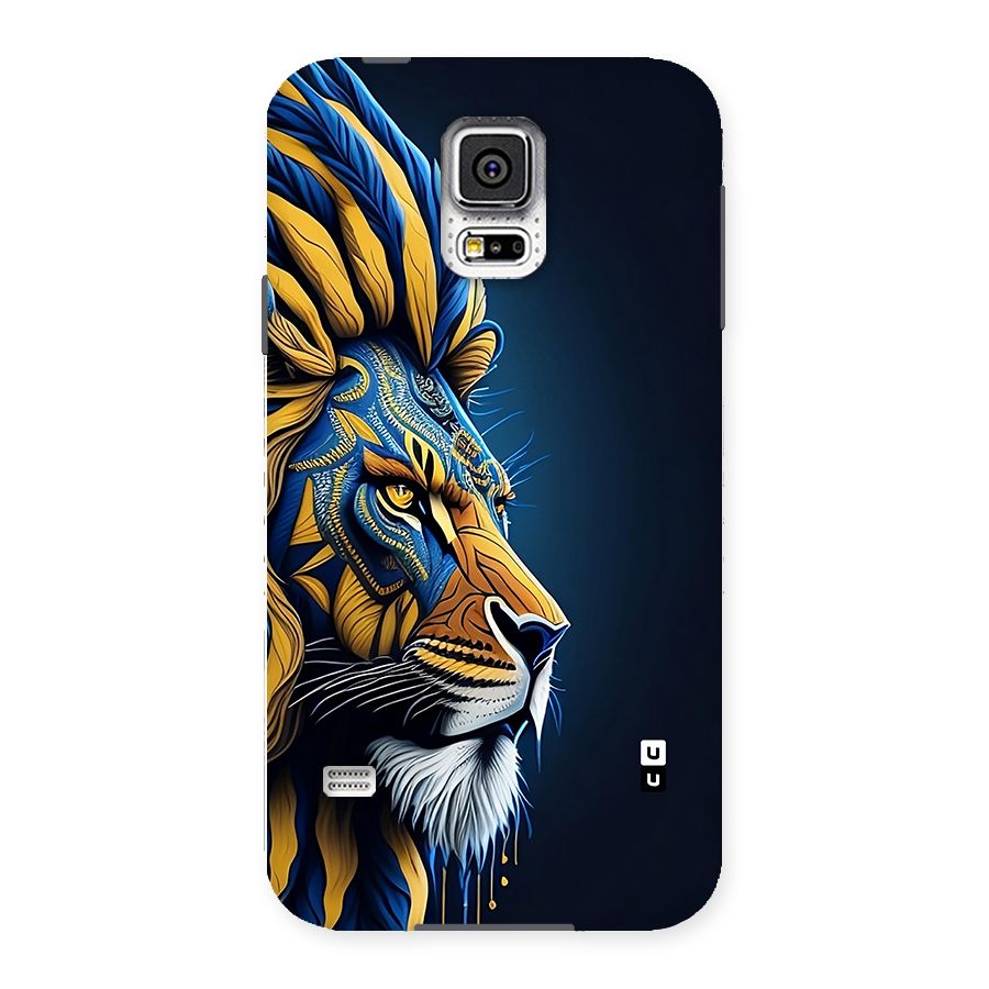 Premium Lion Abstract Side Art Back Case for Galaxy S5