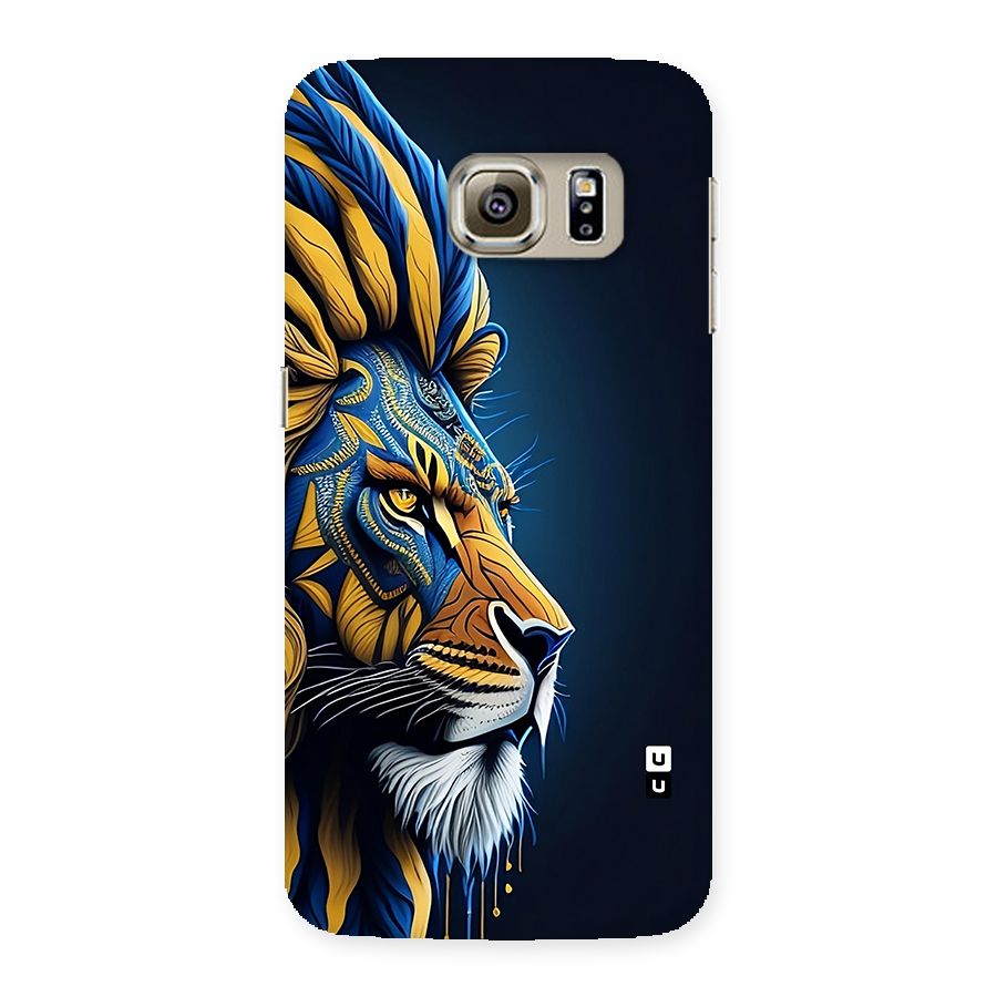 Premium Lion Abstract Side Art Back Case for Galaxy S6 edge