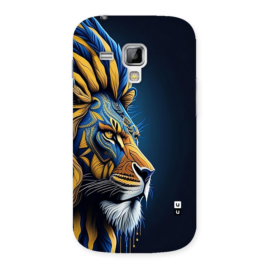 Premium Lion Abstract Side Art Back Case for Galaxy S Duos