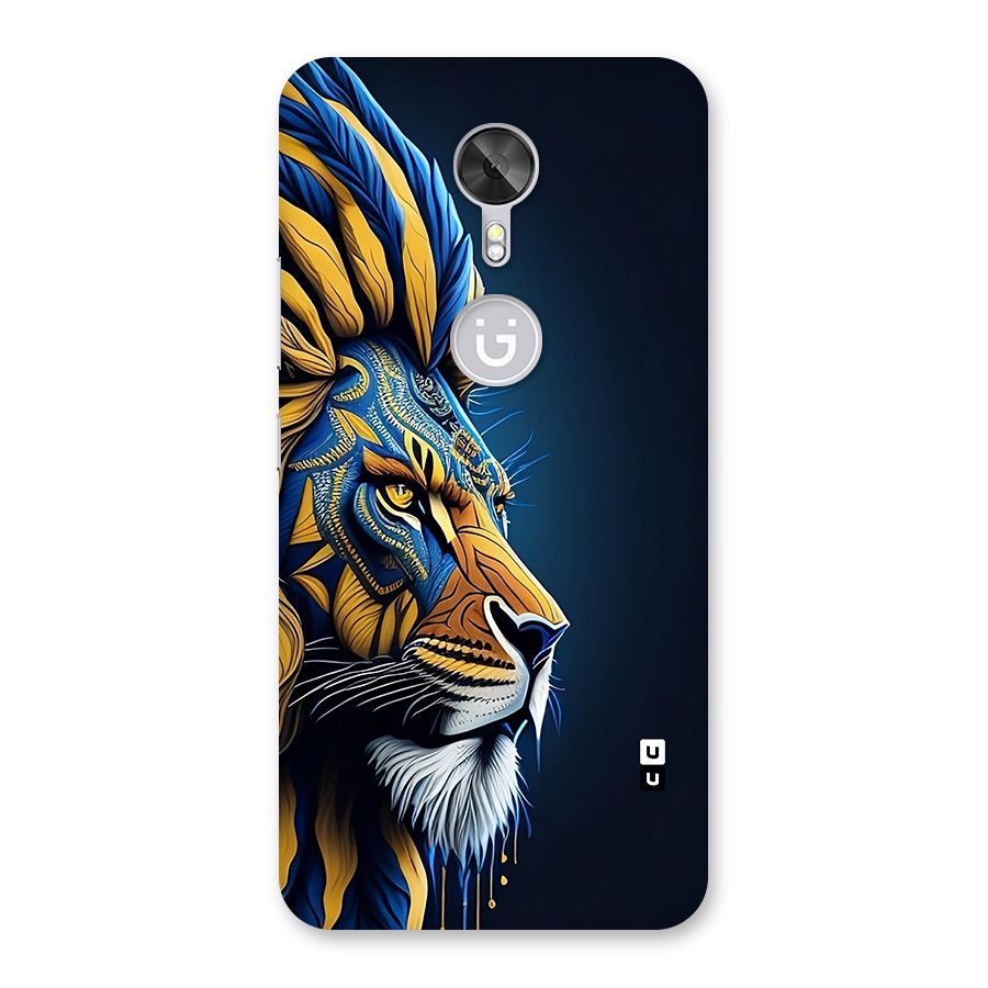 Premium Lion Abstract Side Art Back Case for Gionee A1