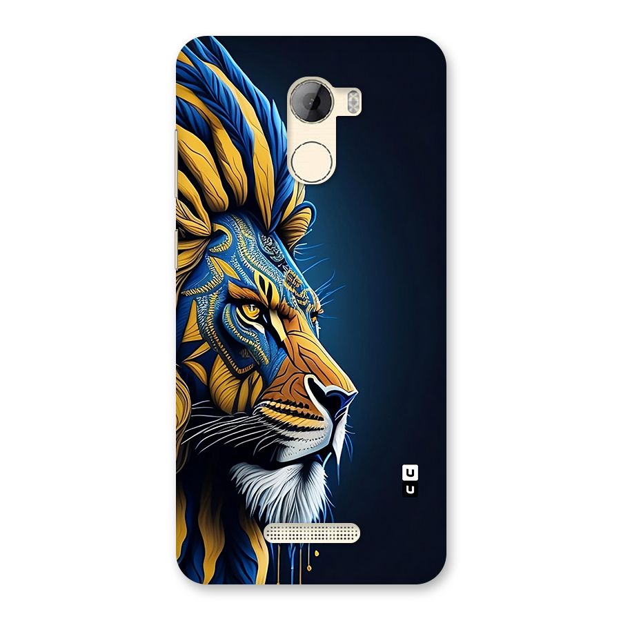Premium Lion Abstract Side Art Back Case for Gionee A1 LIte