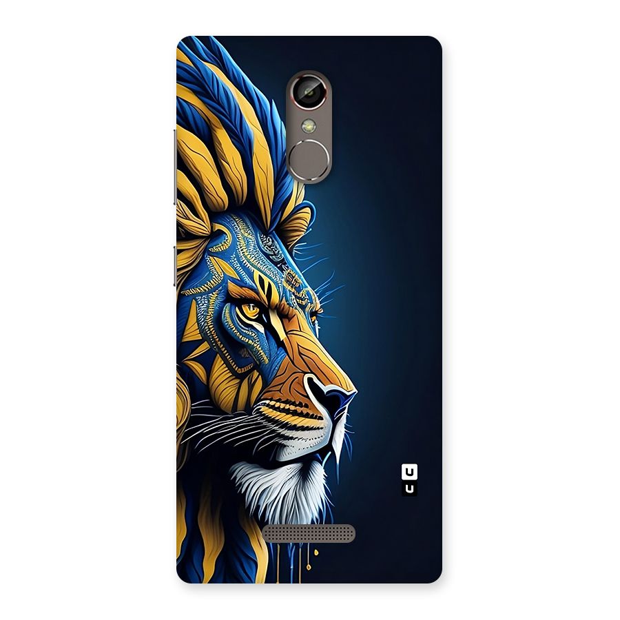 Premium Lion Abstract Side Art Back Case for Gionee S6s