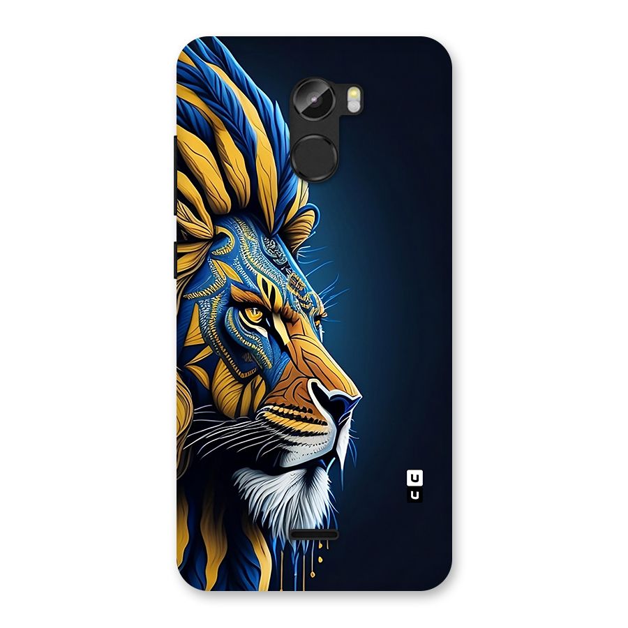 Premium Lion Abstract Side Art Back Case for Gionee X1