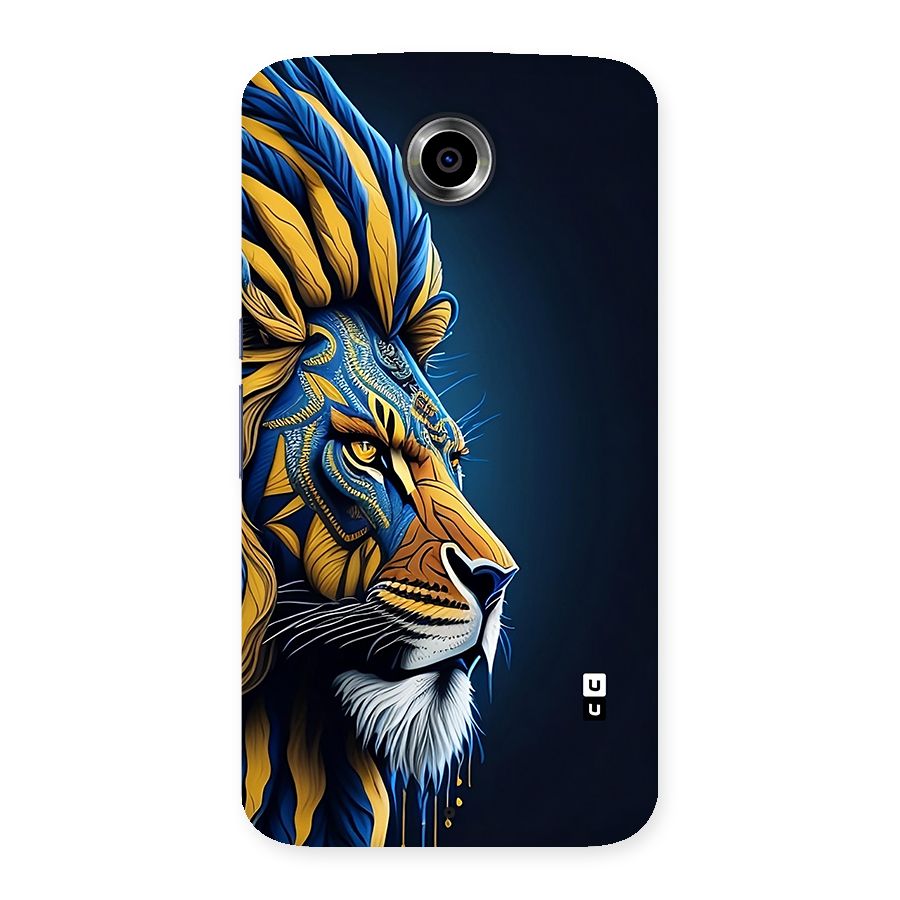 Premium Lion Abstract Side Art Back Case for Google Nexus 6
