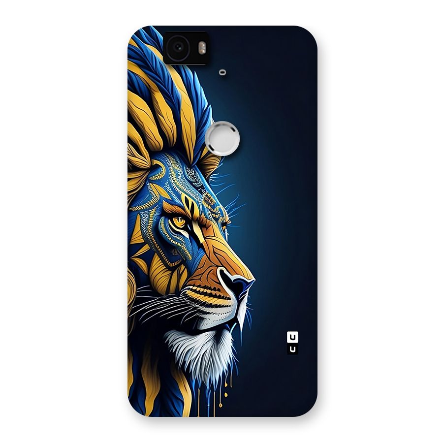 Premium Lion Abstract Side Art Back Case for Google Nexus 6P