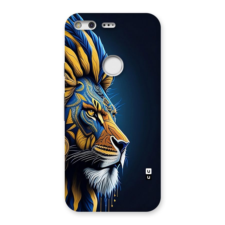 Premium Lion Abstract Side Art Back Case for Google Pixel