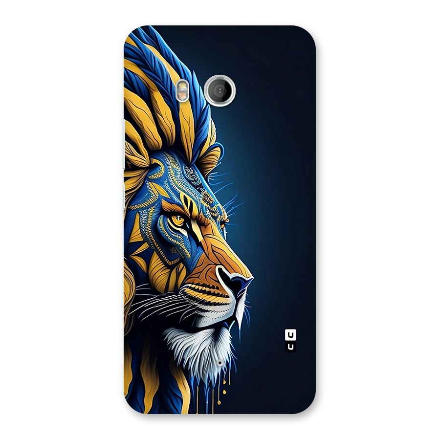 Premium Lion Abstract Side Art Back Case for HTC U11