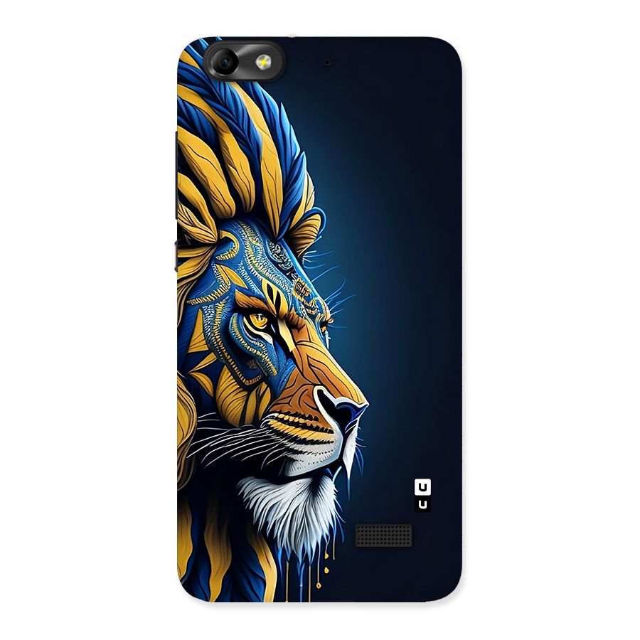 Premium Lion Abstract Side Art Back Case for Honor 4C