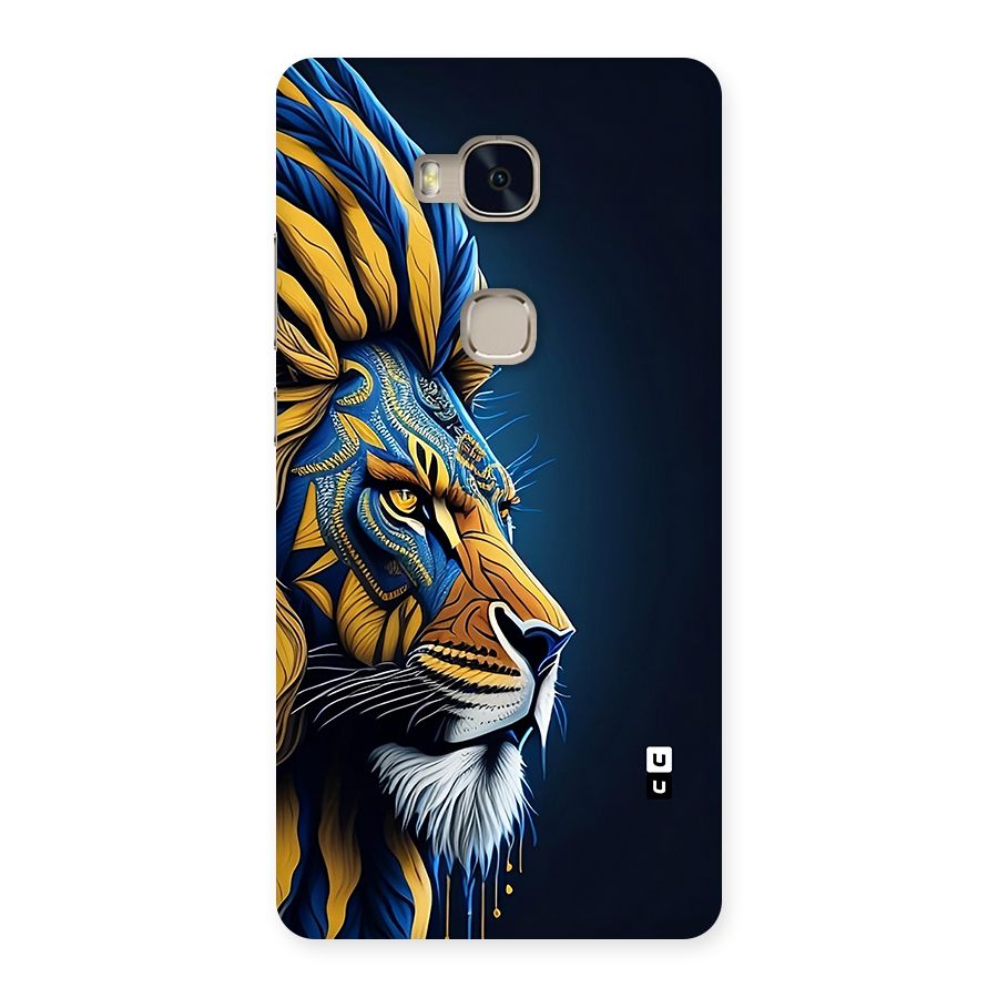 Premium Lion Abstract Side Art Back Case for Honor 5X
