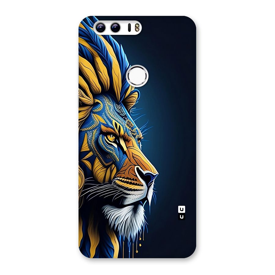 Premium Lion Abstract Side Art Back Case for Honor 8