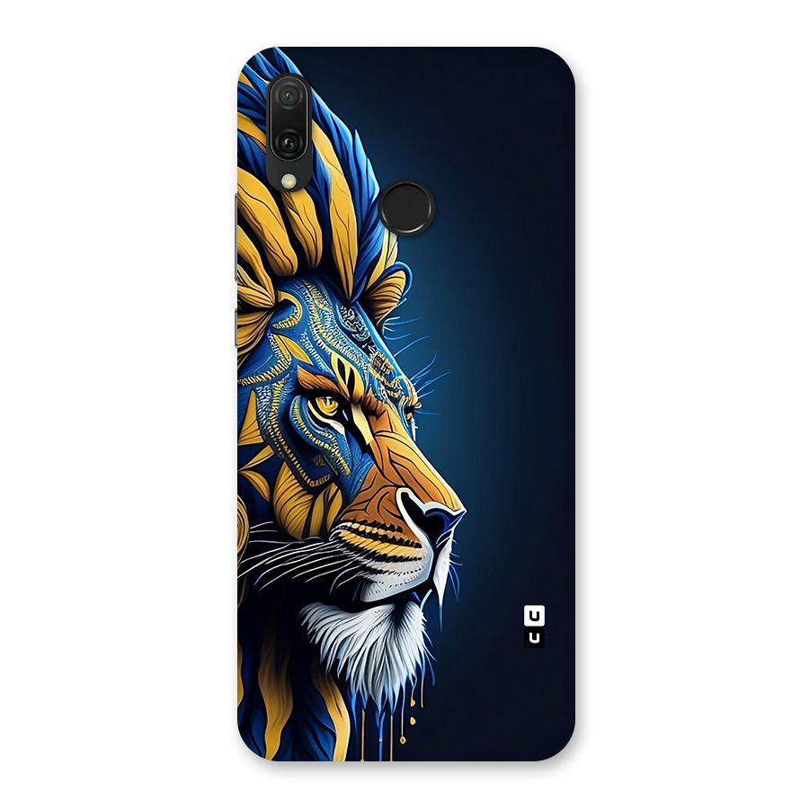 Premium Lion Abstract Side Art Back Case for Huawei Y9 (2019)