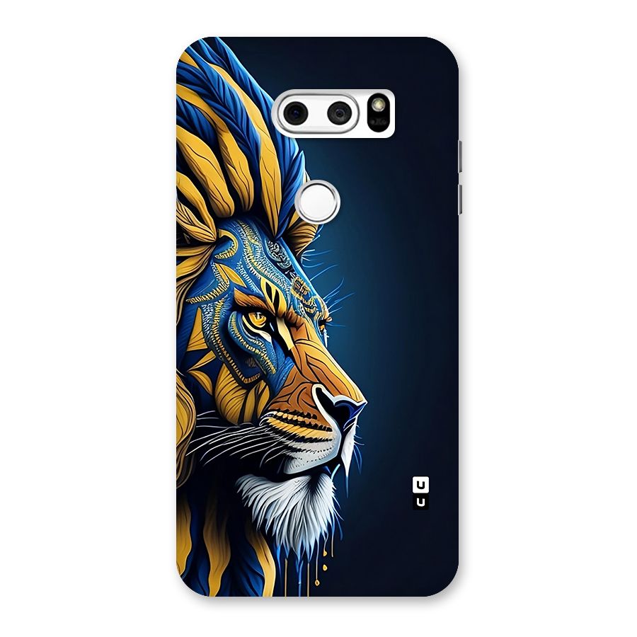 Premium Lion Abstract Side Art Back Case for LG V30