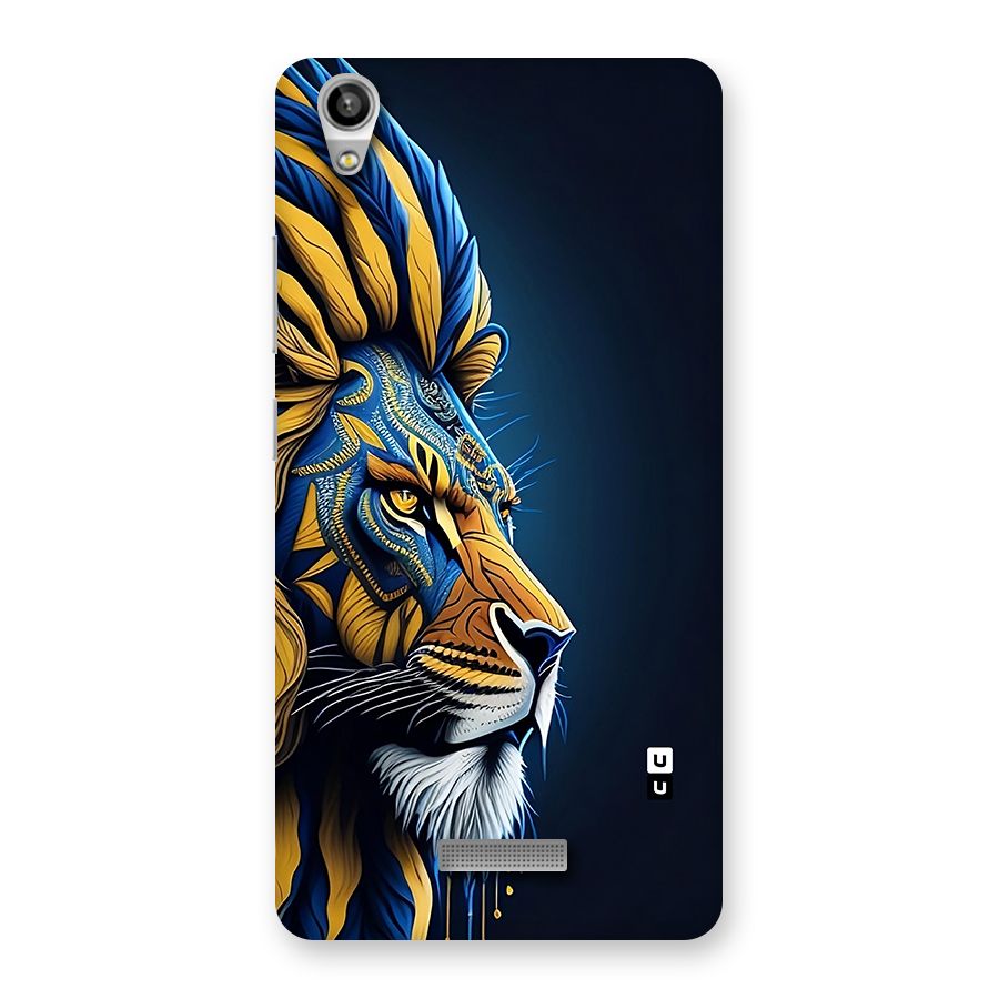 Premium Lion Abstract Side Art Back Case for Lava Pixel V1