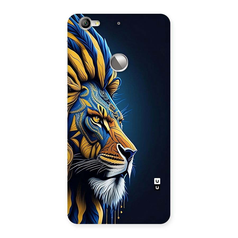 Premium Lion Abstract Side Art Back Case for Le 1S