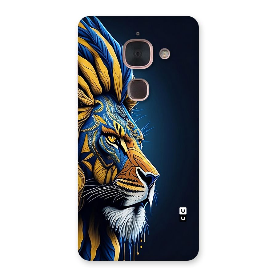 Premium Lion Abstract Side Art Back Case for Le Max 2
