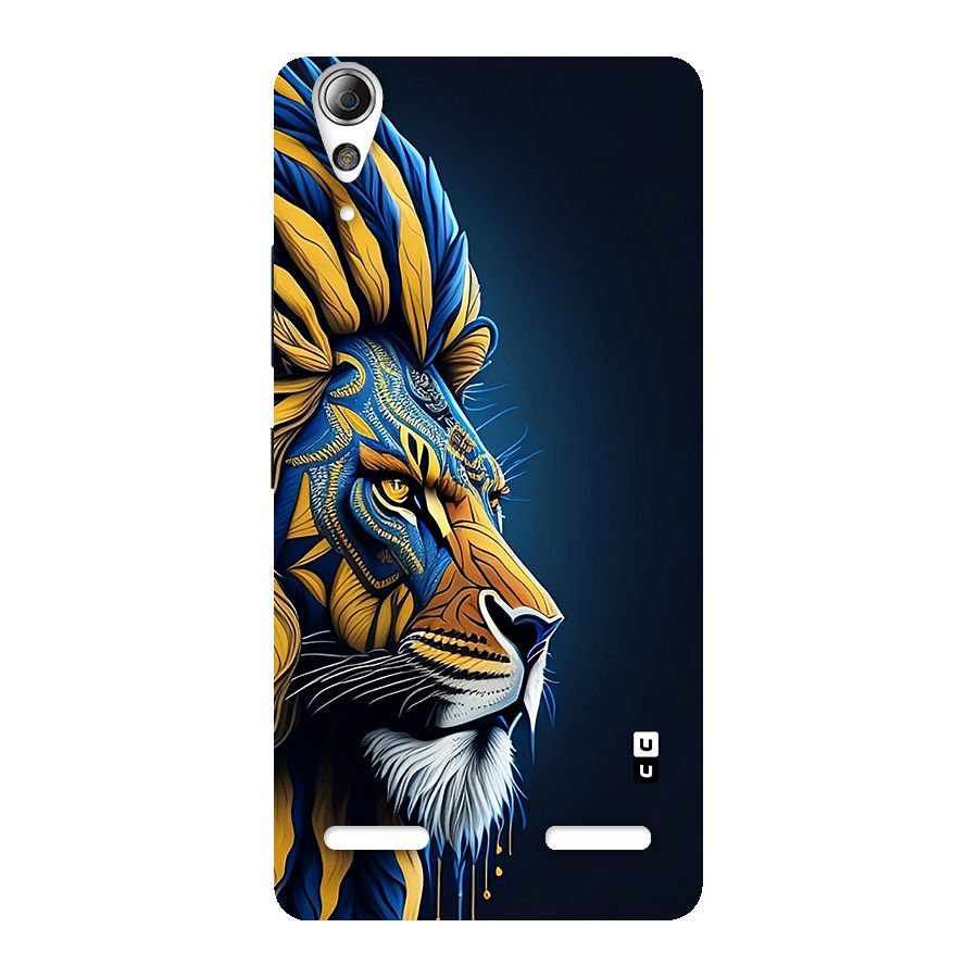 Premium Lion Abstract Side Art Back Case for Lenovo A6000