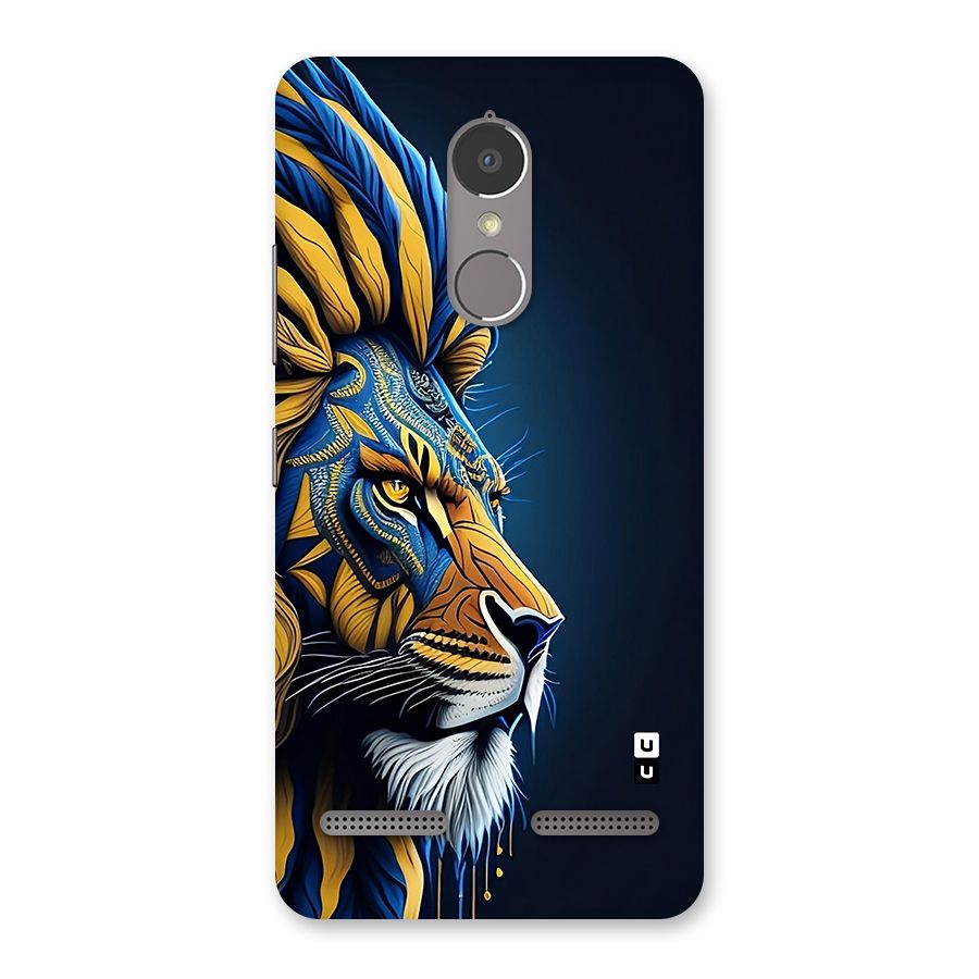 Premium Lion Abstract Side Art Back Case for Lenovo K6