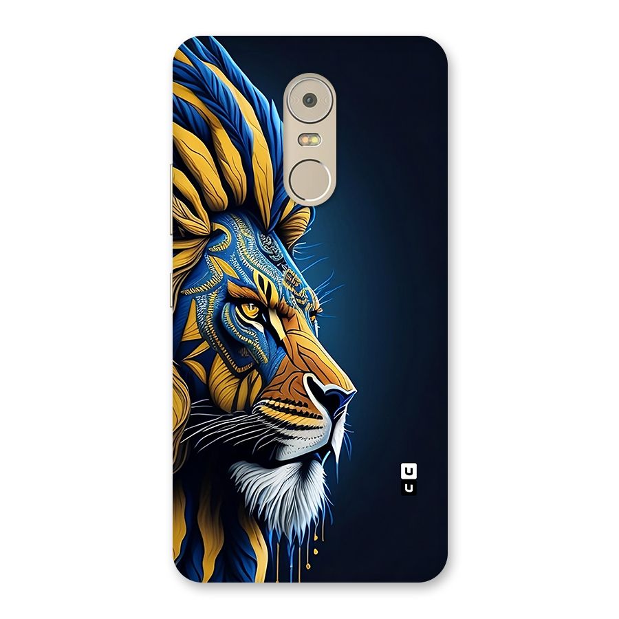 Premium Lion Abstract Side Art Back Case for Lenovo K6 Note