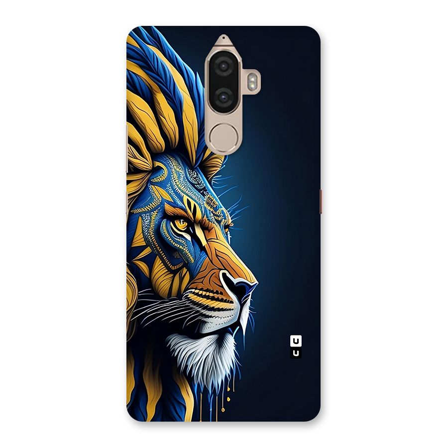 Premium Lion Abstract Side Art Back Case for Lenovo K8 Note