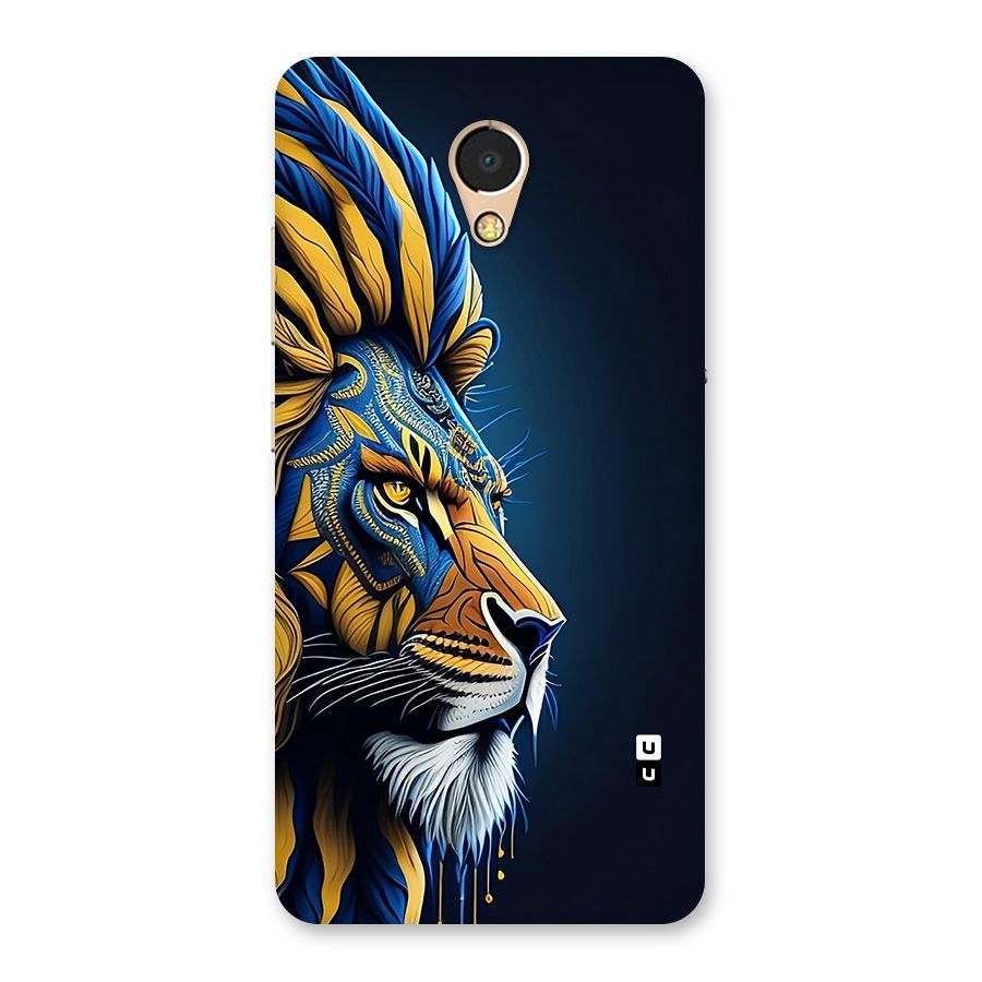 Premium Lion Abstract Side Art Back Case for Lenovo P2