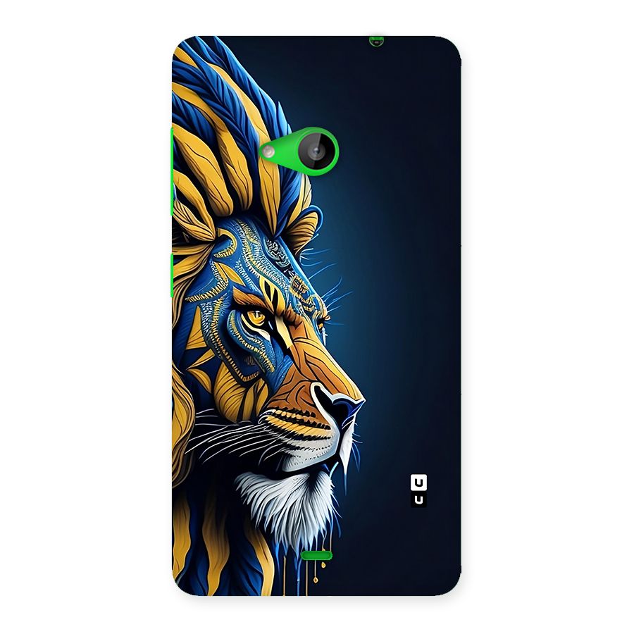 Premium Lion Abstract Side Art Back Case for Lumia 535