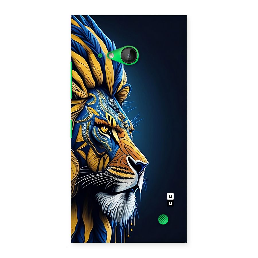 Premium Lion Abstract Side Art Back Case for Lumia 730