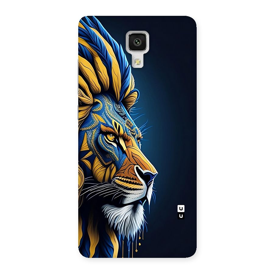 Premium Lion Abstract Side Art Back Case for Mi4