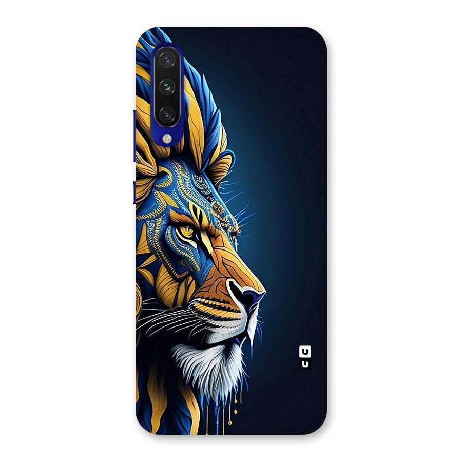 Premium Lion Abstract Side Art Back Case for Mi A3