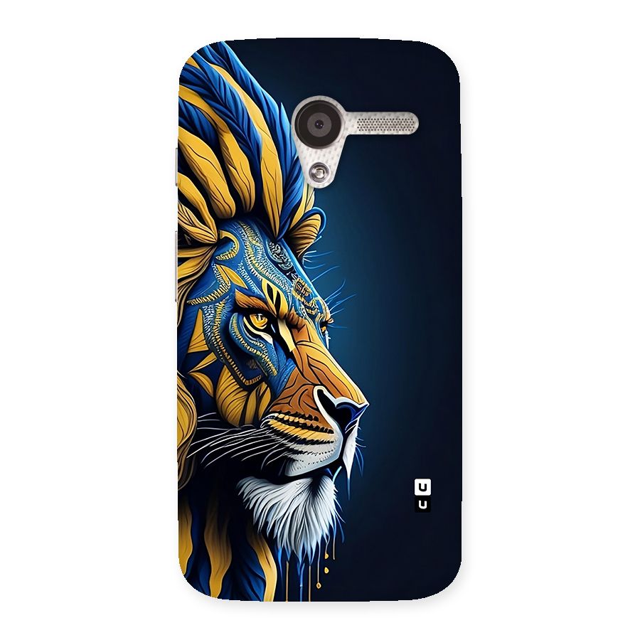 Premium Lion Abstract Side Art Back Case for Moto X