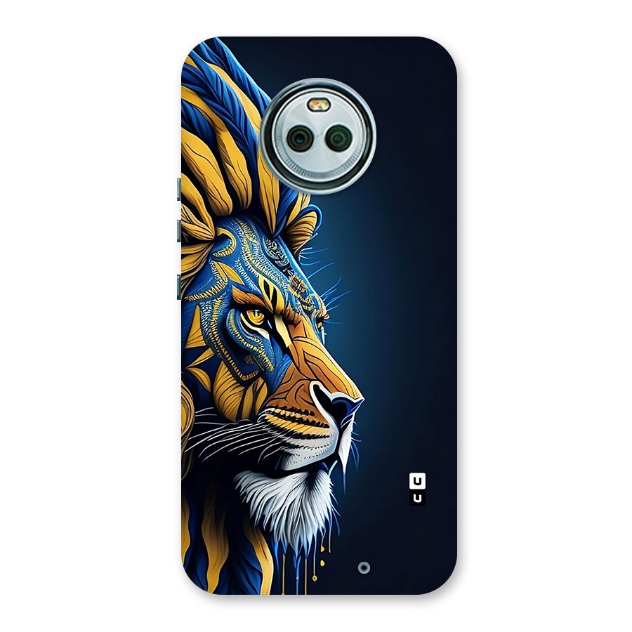 Premium Lion Abstract Side Art Back Case for Moto X4