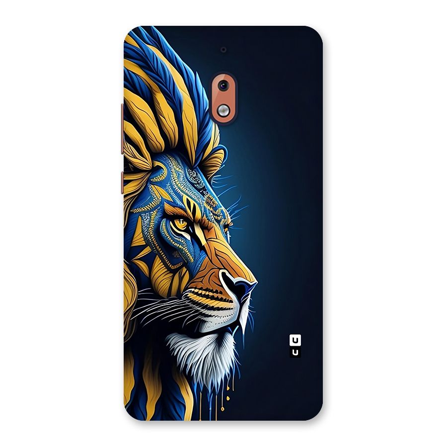 Premium Lion Abstract Side Art Back Case for Nokia 2.1