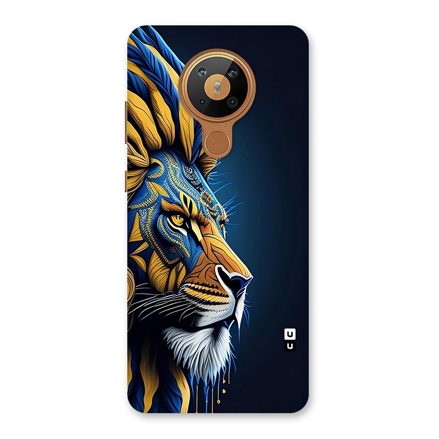 Premium Lion Abstract Side Art Back Case for Nokia 5.3