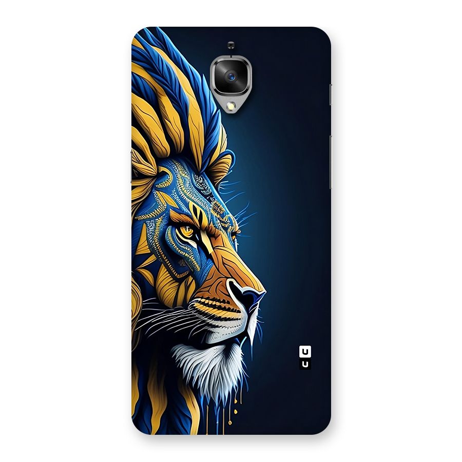 Premium Lion Abstract Side Art Back Case for OnePlus 3